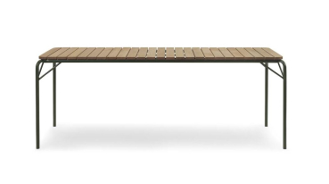 Preview: Vig Outdoor Tisch 90x200 grün Robinia